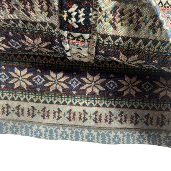 boho Button-Down Mini Skirt multicolor size large Twik - Picture 7 of 14